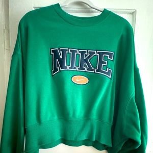 Nike Phoenix Fleece Retro sweatshirt in malachite green